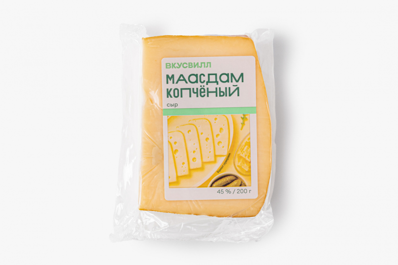 Сыр копченый "Маасдам", 200 г